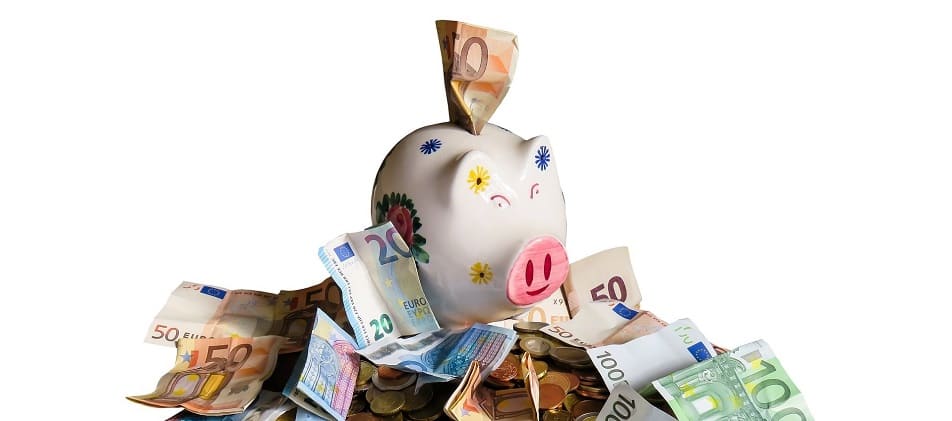 Viel ansparen im Sparschwein für die Entschuldung Schuldnerberatung München-Untermenzing